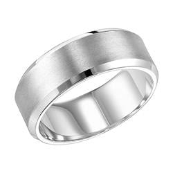 Mens Bands Wedding Rings in White Gold 385872