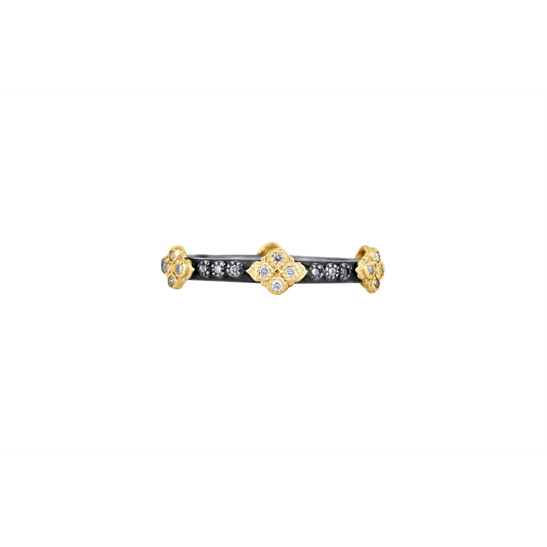Armenta Rings in Mixed Metals containing Diamond 02153