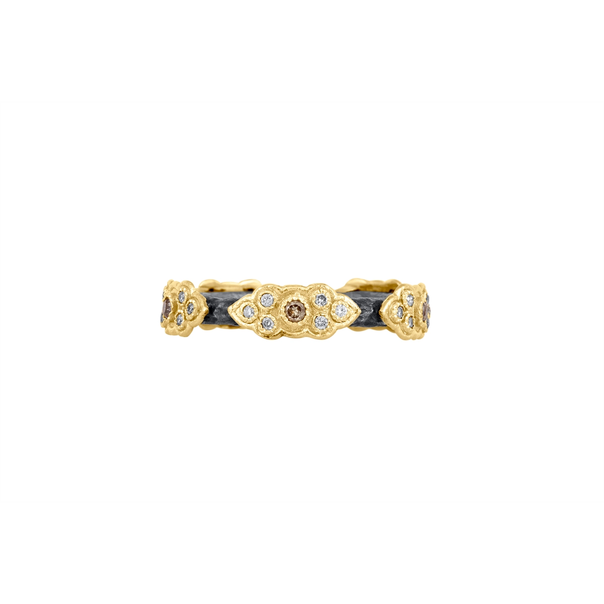 Armenta Rings in Mixed Metals containing Diamond 05602
