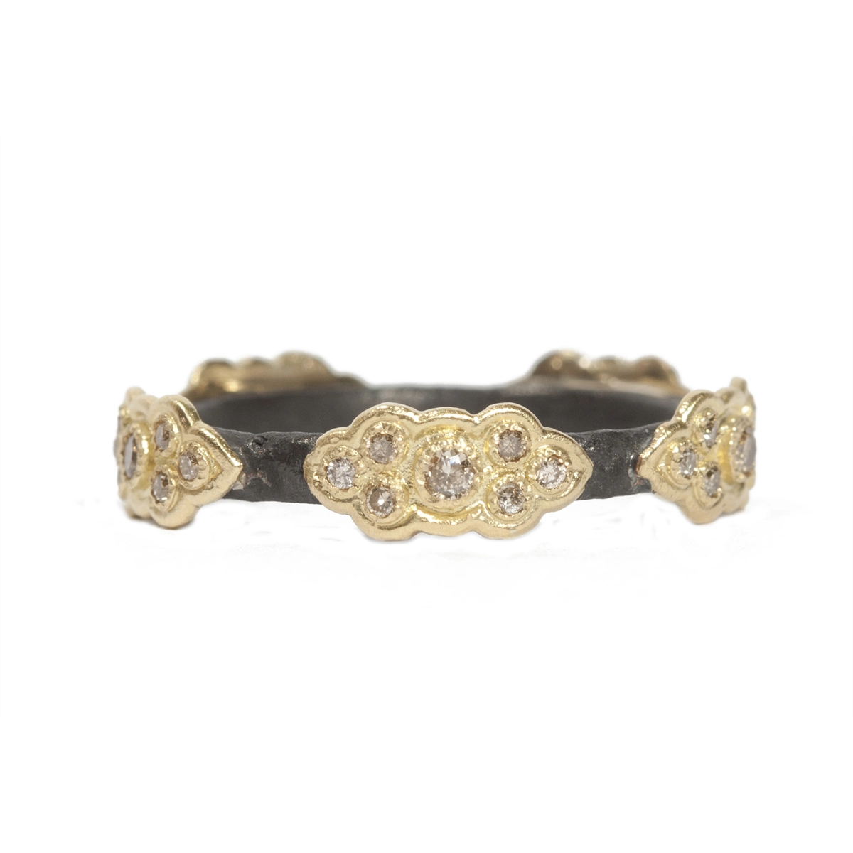 Armenta Rings in Mixed Metals containing Diamond 05602