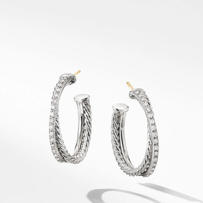 David Yurman Earrings in Silver containing Diamond E14522DSSADI