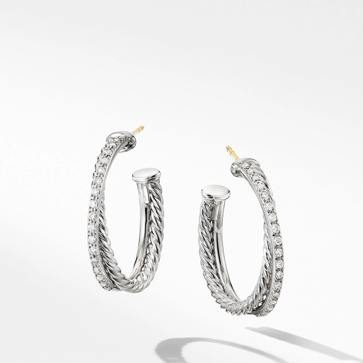 David Yurman Earrings in Silver containing Diamond E14522DSSADI