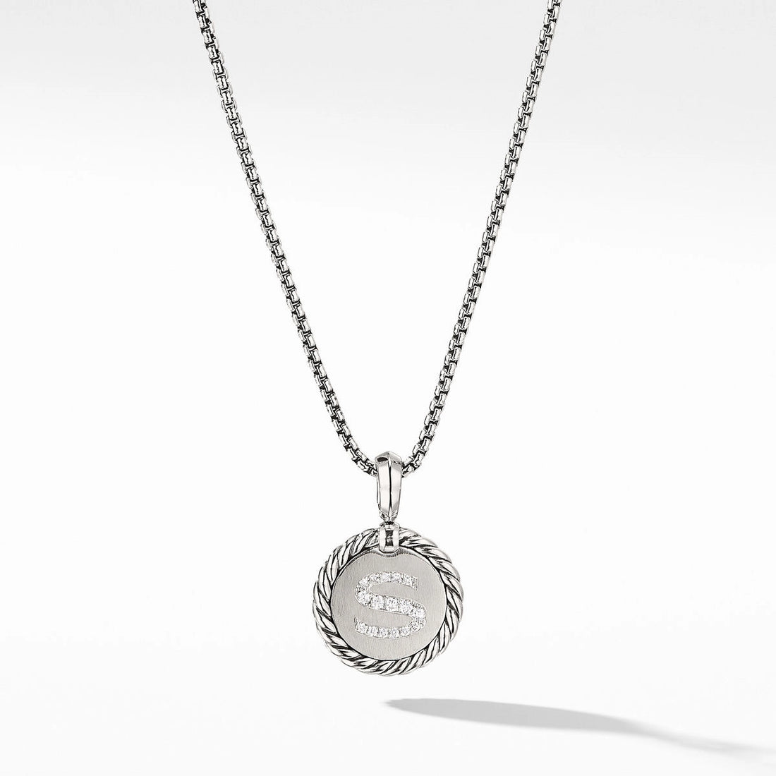 David Yurman Necklaces in Silver containing Diamond N14521DSSADI18S