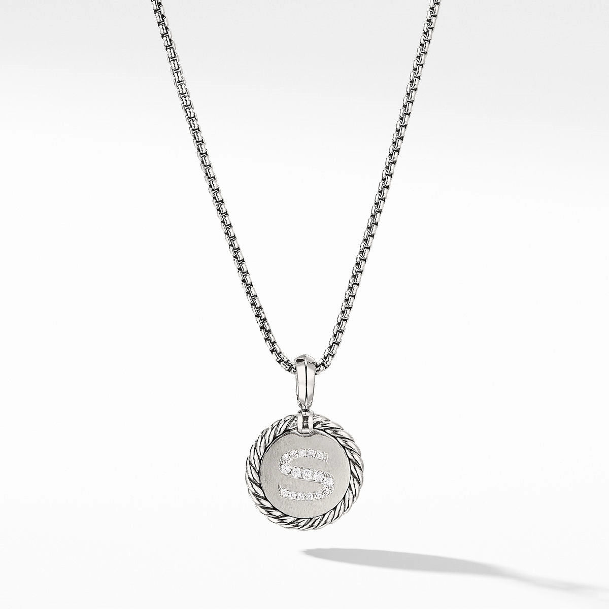 David Yurman Necklaces in Silver containing Diamond N14521DSSADI18S