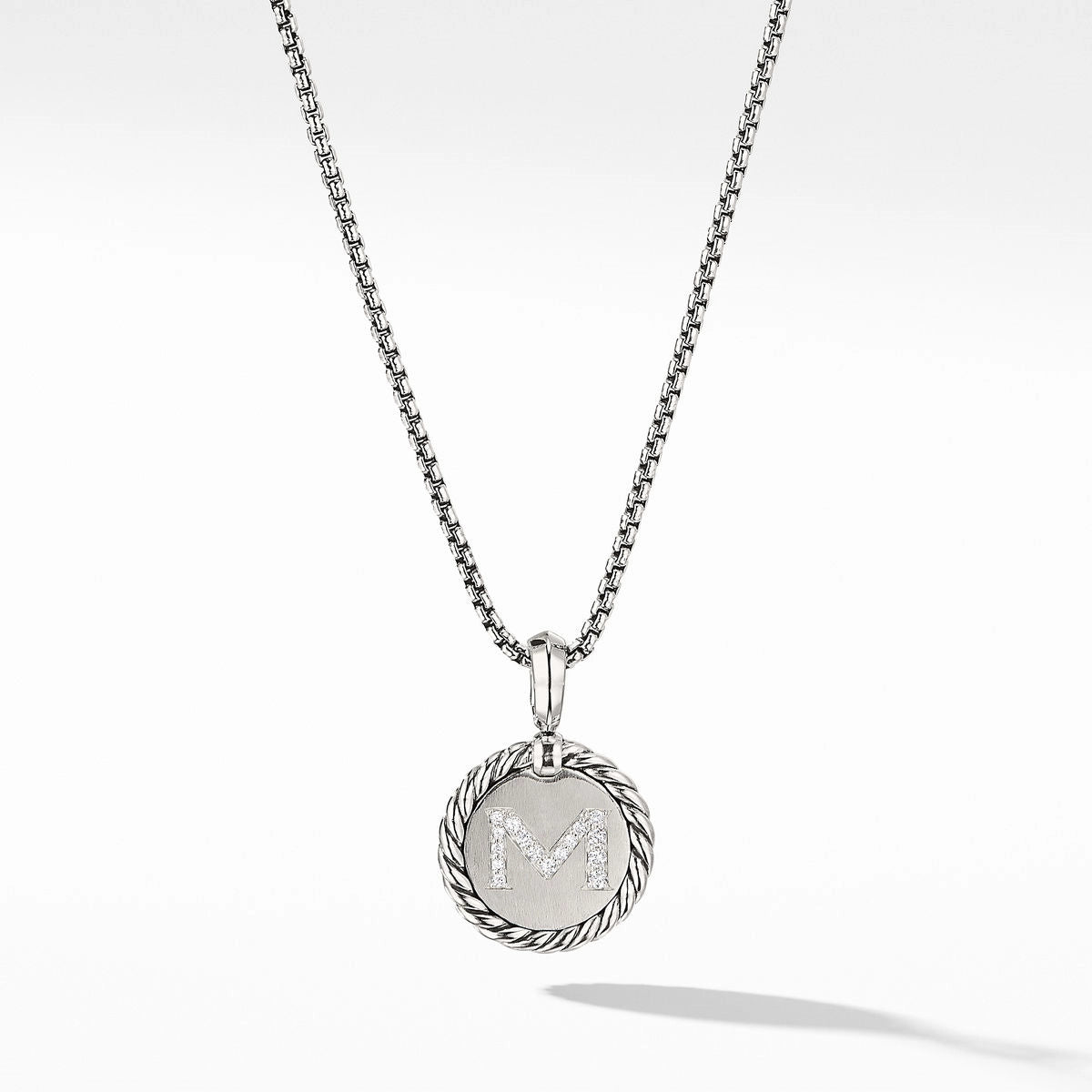 David Yurman Necklaces in Silver containing Diamond N14521DSSADI18M