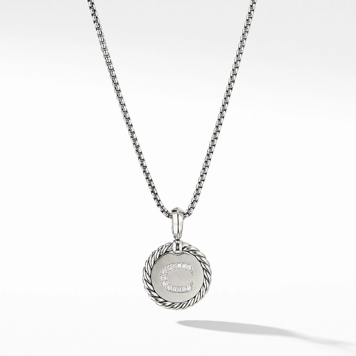 David Yurman Necklaces in Silver containing Diamond N14521DSSADI18C