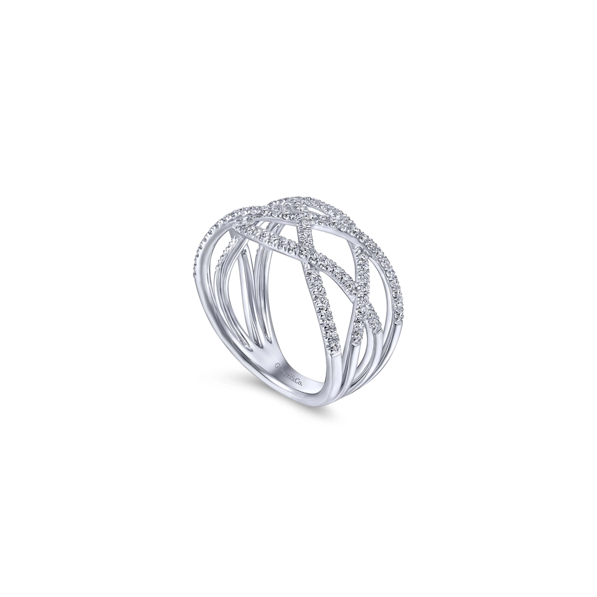 Gabriel & Co Rings in White Gold containing Diamond LR51503W45JJ