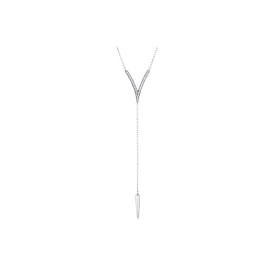 Charles Krypell Necklaces in Silver containing Diamond 4-629-SWDS