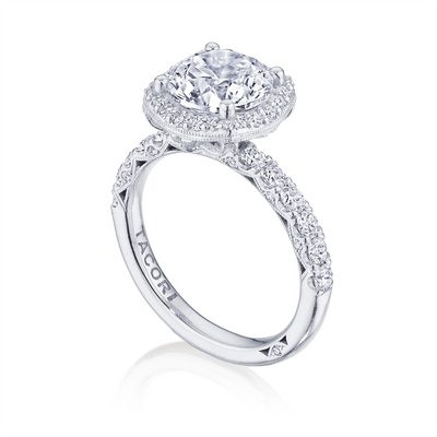 csv_image Tacori Engagement Ring in White Gold containing Diamond HT 2572 CU 7.5 W
