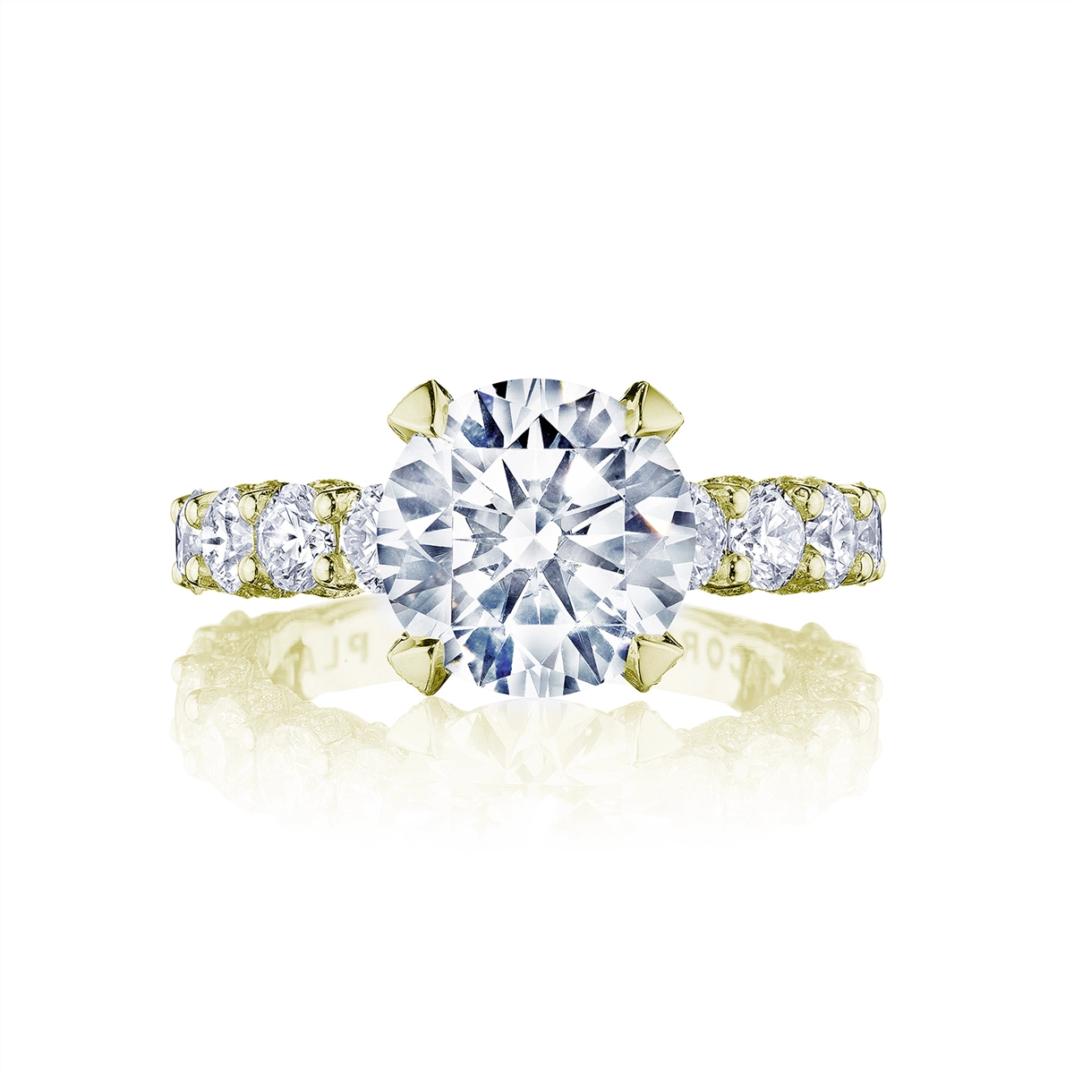 Tacori Engagement Rings in Yellow Gold containing Diamond HT 2664 RD 9 Y