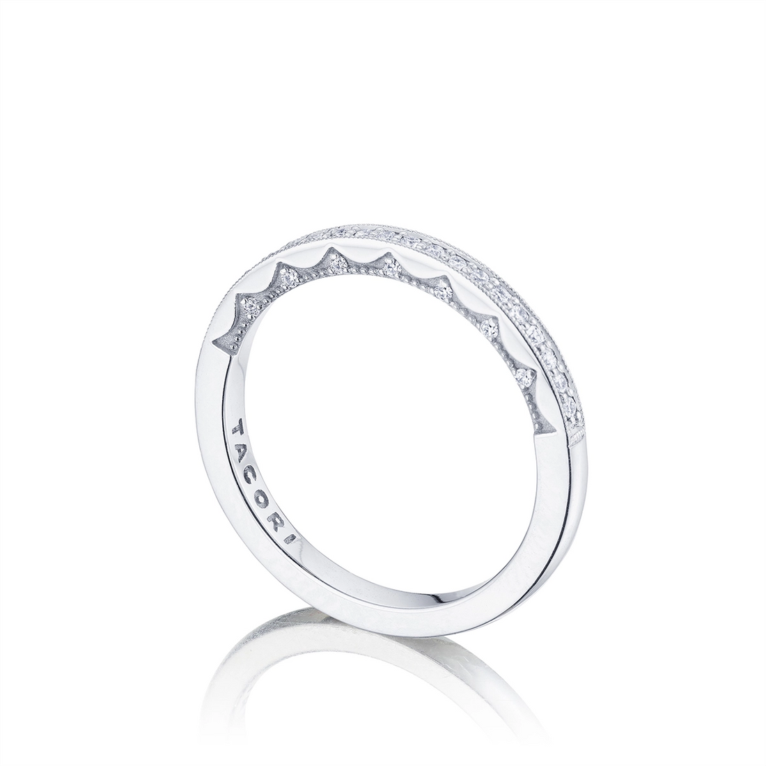 Tacori Wedding Rings in White Gold containing Diamond P103 2 B FW