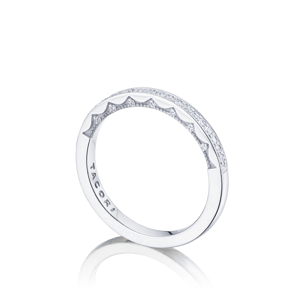 Tacori Wedding Rings in White Gold containing Diamond P103 2 B FW