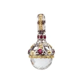 Konstantino Pendants in Mixed Metals containing Quartz, Multi-gemstone, Corundum MEMK5225-480