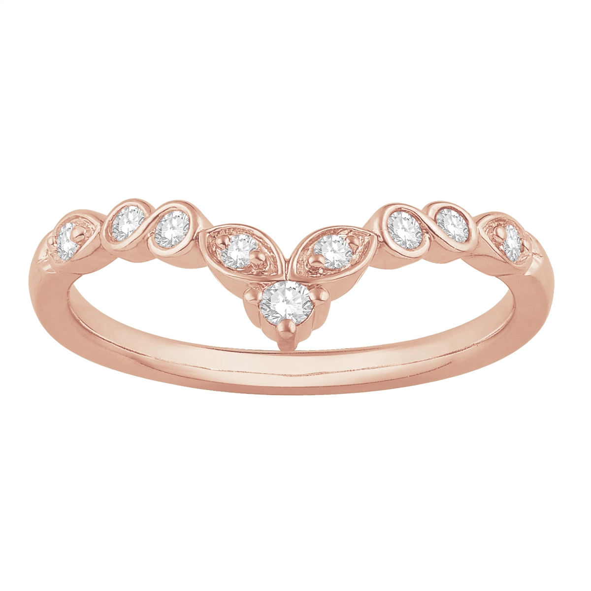 Wedding Bands Wedding Rings in Rose Gold containing Diamond 387068