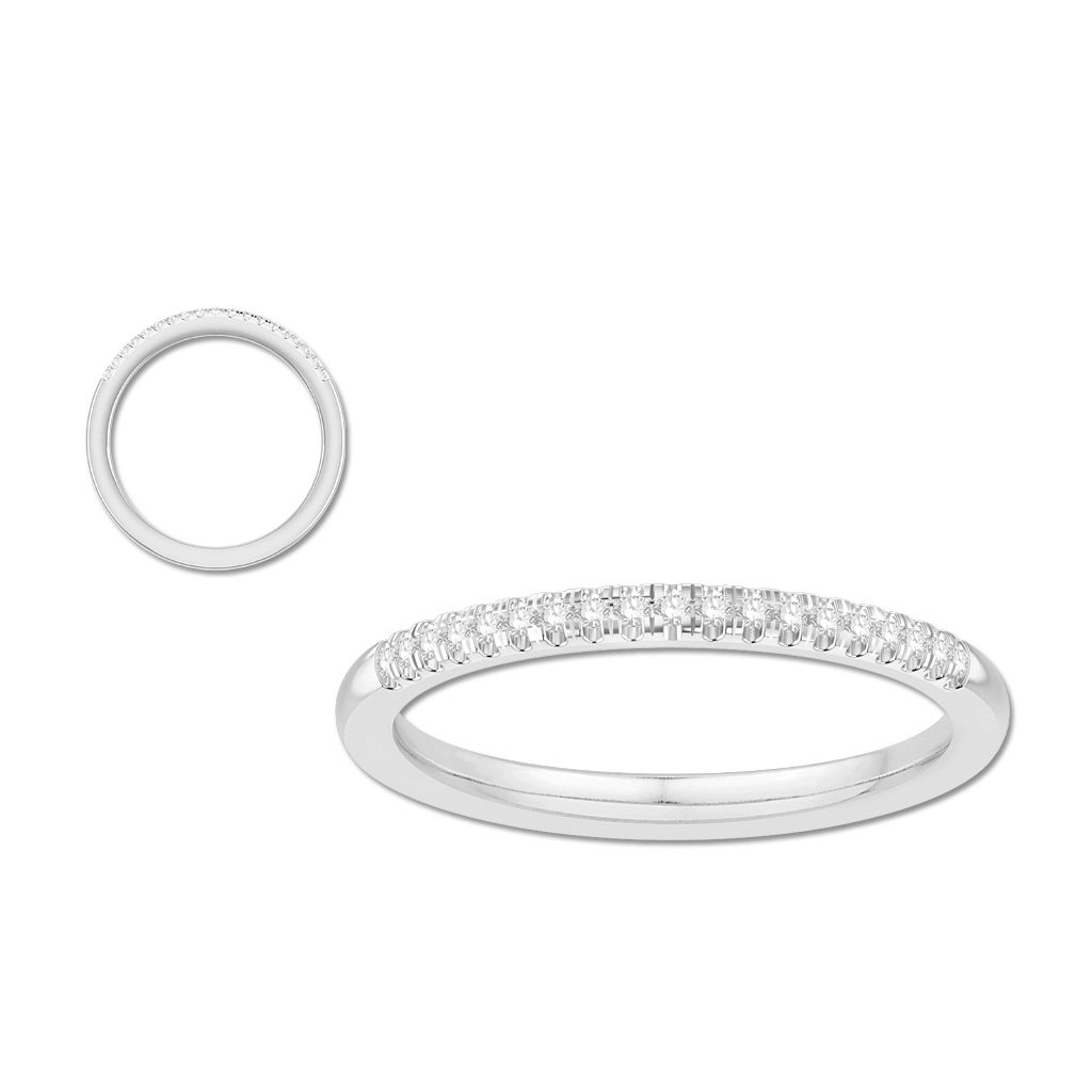Wedding Bands Wedding Rings in White Gold containing Diamond 387090