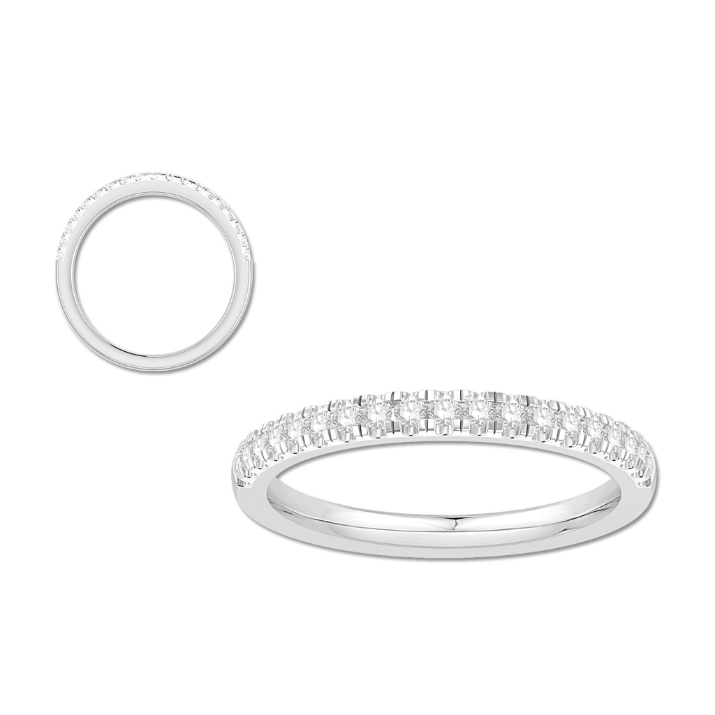 Wedding Bands Wedding Rings in White Gold containing Diamond 387099