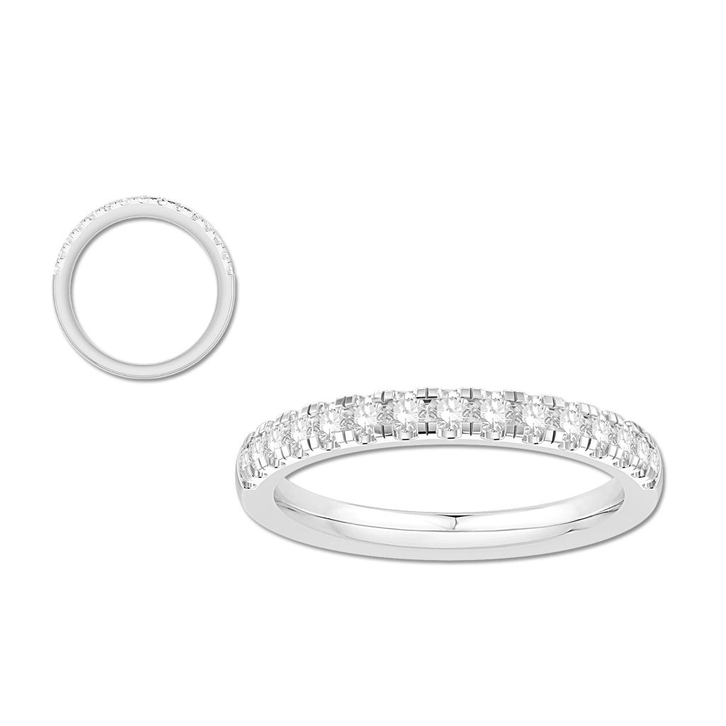Wedding Bands Wedding Rings in White Gold containing Diamond 387102