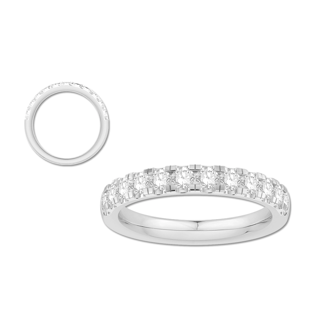 Wedding Bands Wedding Rings in White Gold containing Diamond 387104