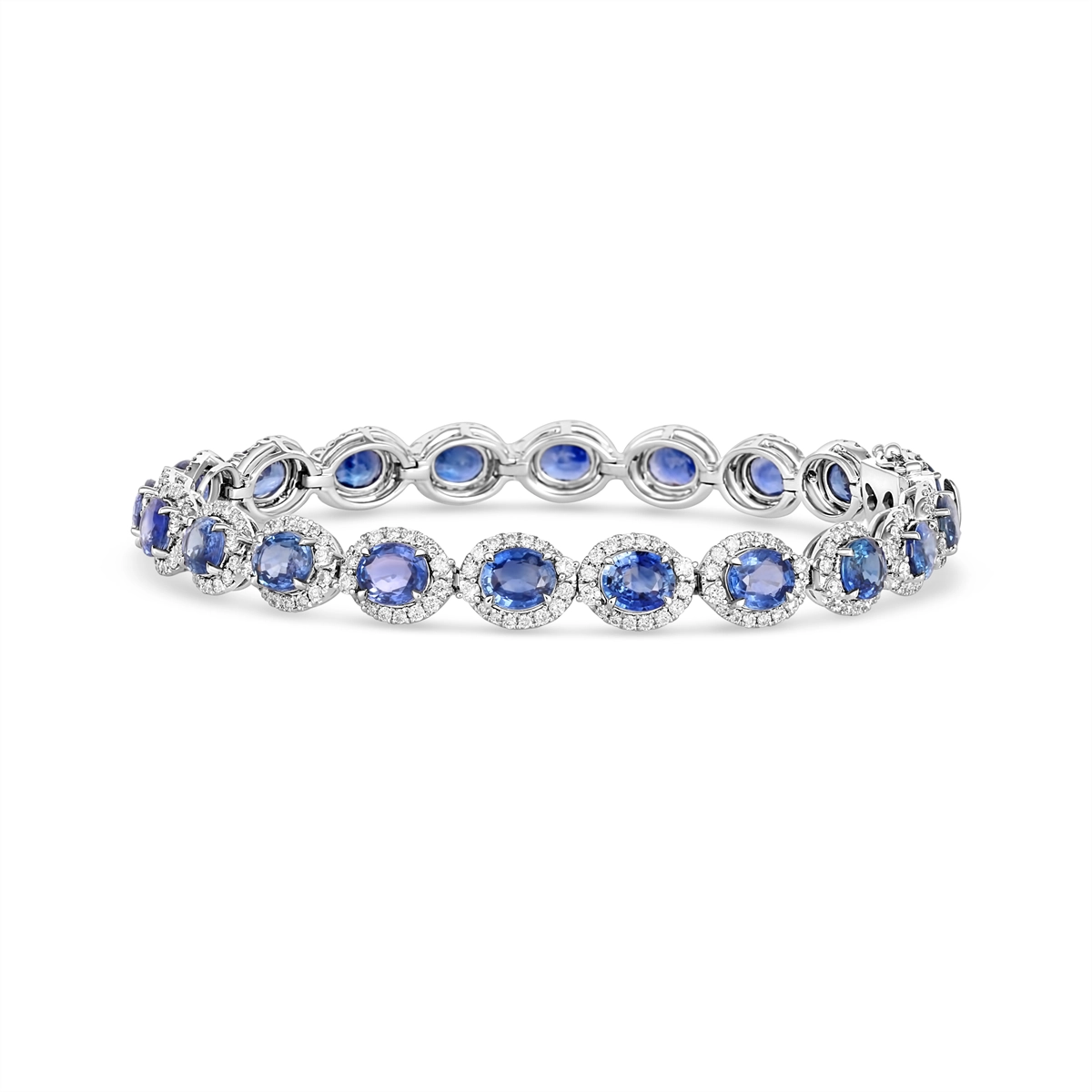 Bracelets Bracelets in White Gold containing Multi-gemstone, Diamond, Sapphire 387132