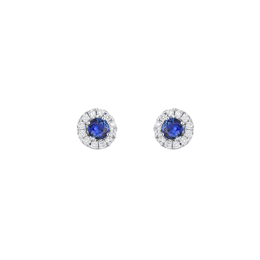 Earrings Earrings in White Gold containing Multi-gemstone, Diamond, Sapphire 387213