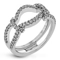 Simon G Wedding Rings in White Gold containing Diamond MR3005-GUARD