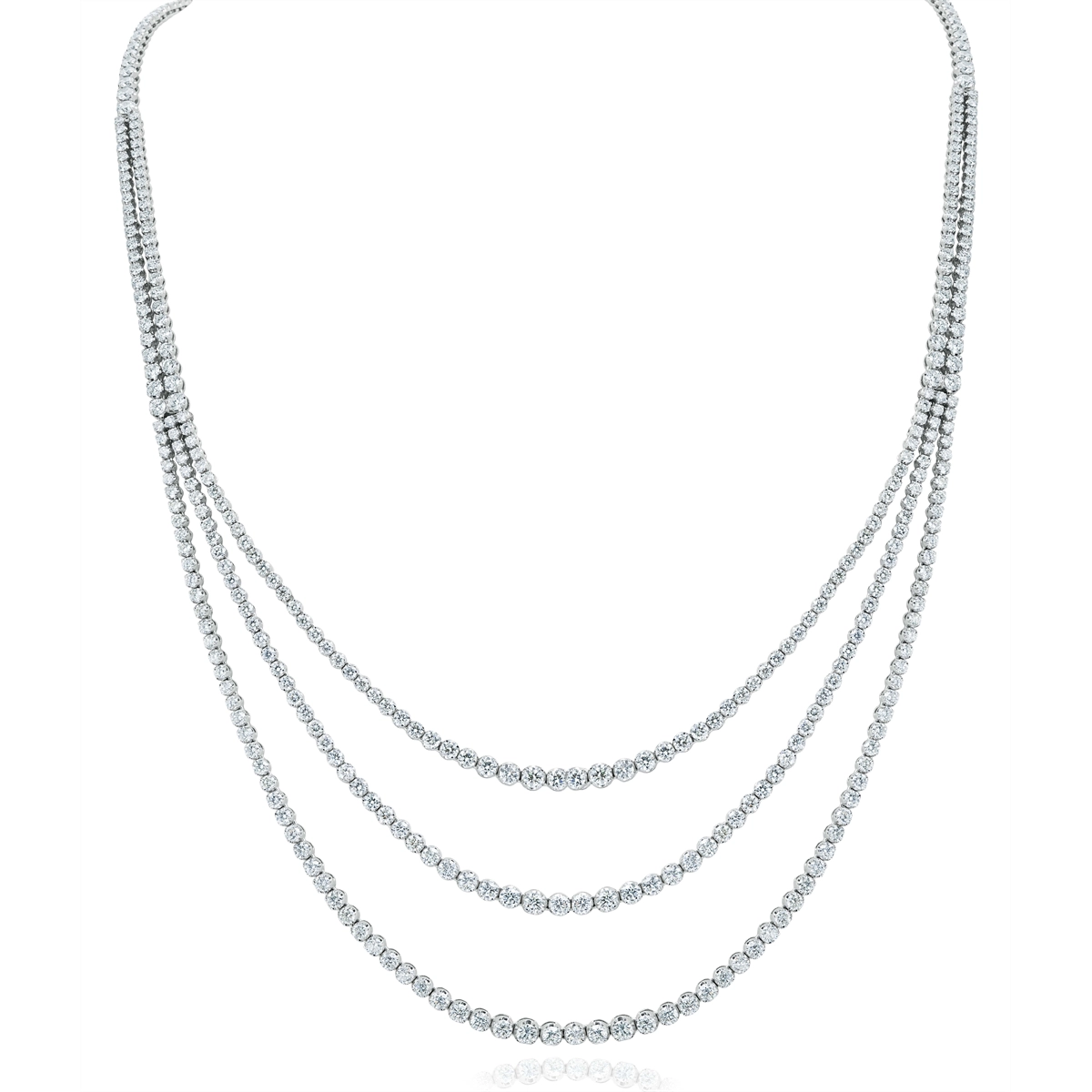 Necklaces Necklaces in White Gold containing Diamond 389067