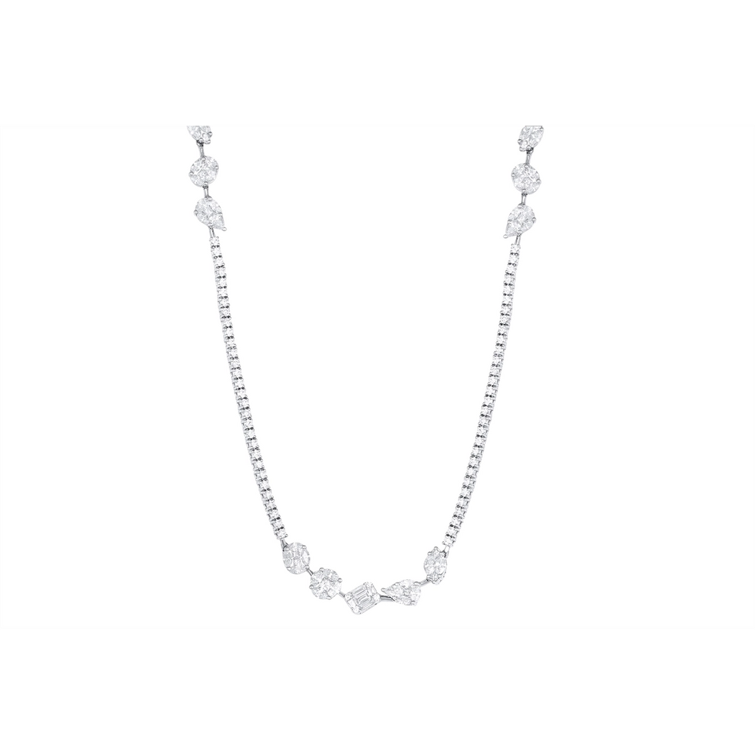 Necklaces Necklaces in White Gold containing Diamond 389068