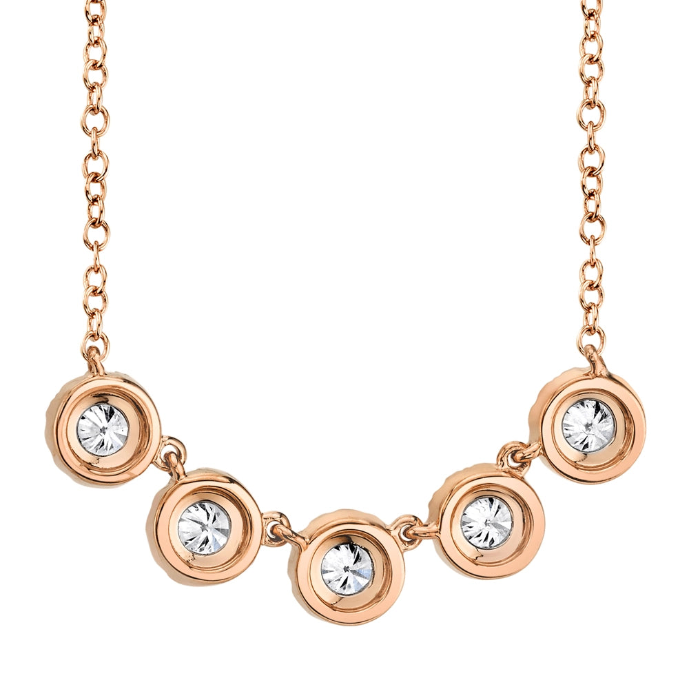 Necklaces Necklaces in Rose Gold containing Diamond 389396