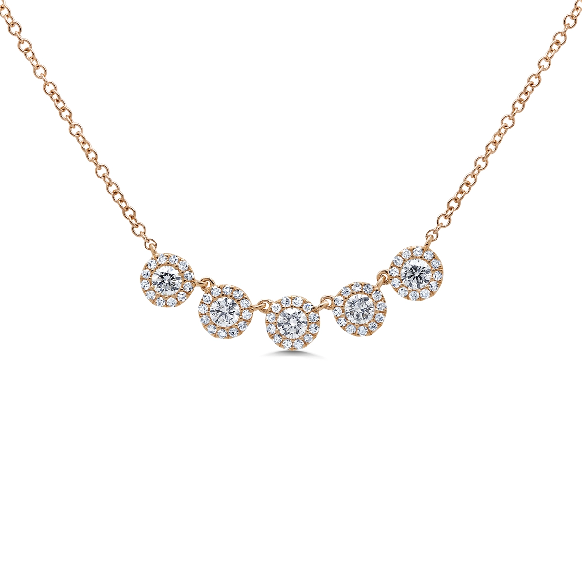 Necklaces Necklaces in Rose Gold containing Diamond 389396