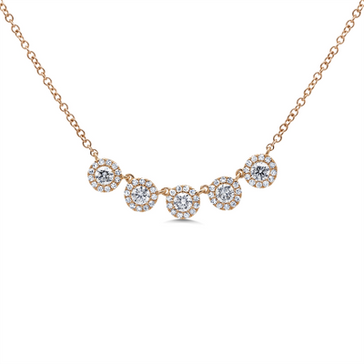 Necklaces Necklaces in Rose Gold containing Diamond 389396