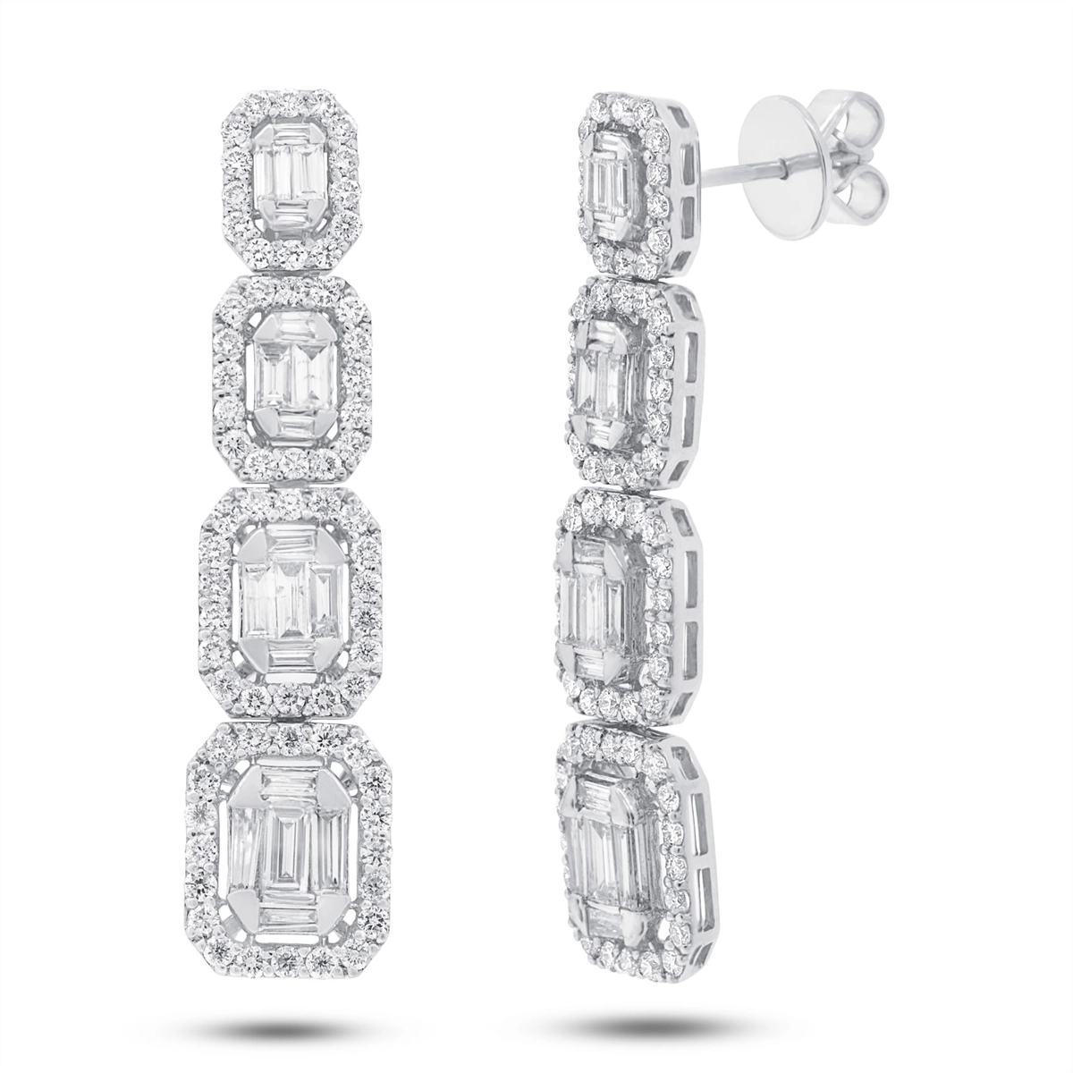 Earrings Earrings in White Gold containing Diamond 389402