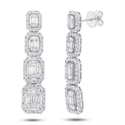 Earrings Earrings in White Gold containing Diamond 389402