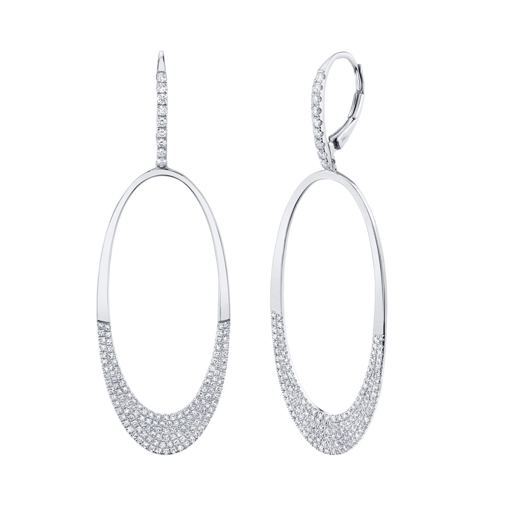 Earrings Earrings in White Gold containing Diamond 389403