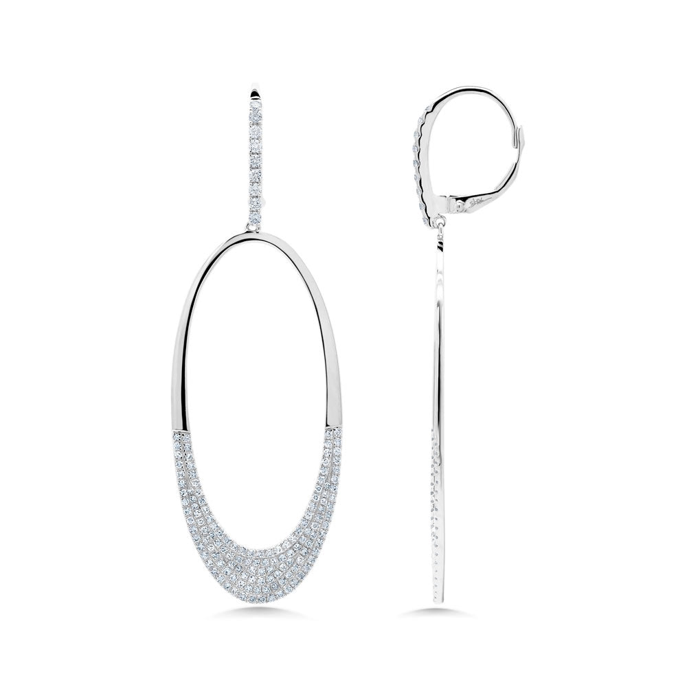 Earrings Earrings in White Gold containing Diamond 389403