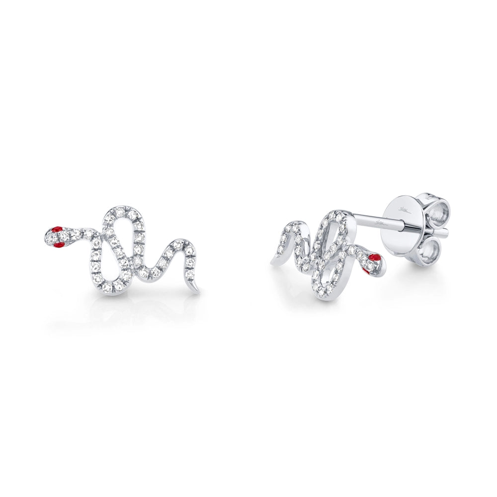 Earrings Earrings in White Gold containing Multi-gemstone, Diamond, Ruby 389425