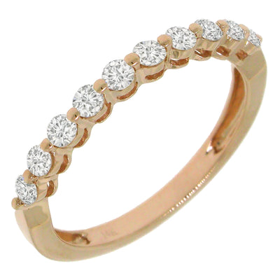 Wedding Bands Wedding Rings in Rose Gold containing Diamond 389435