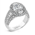Simon G Engagement Rings in White Gold containing Diamond LR1164-OV