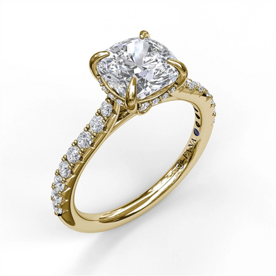 Fana Engagement Rings in Yellow Gold containing Diamond S3026/YG