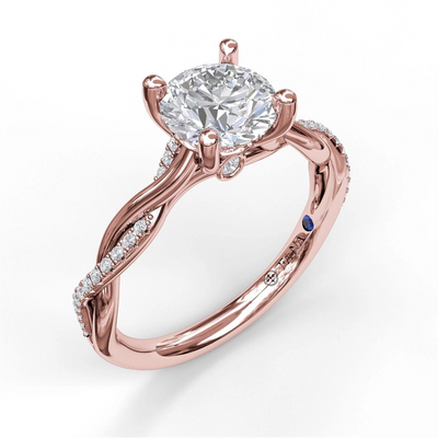 csv_image Fana Engagement Ring in Rose Gold containing Diamond S3076/RG