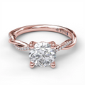 Fana Engagement Rings in Rose Gold containing Diamond S3901/RG