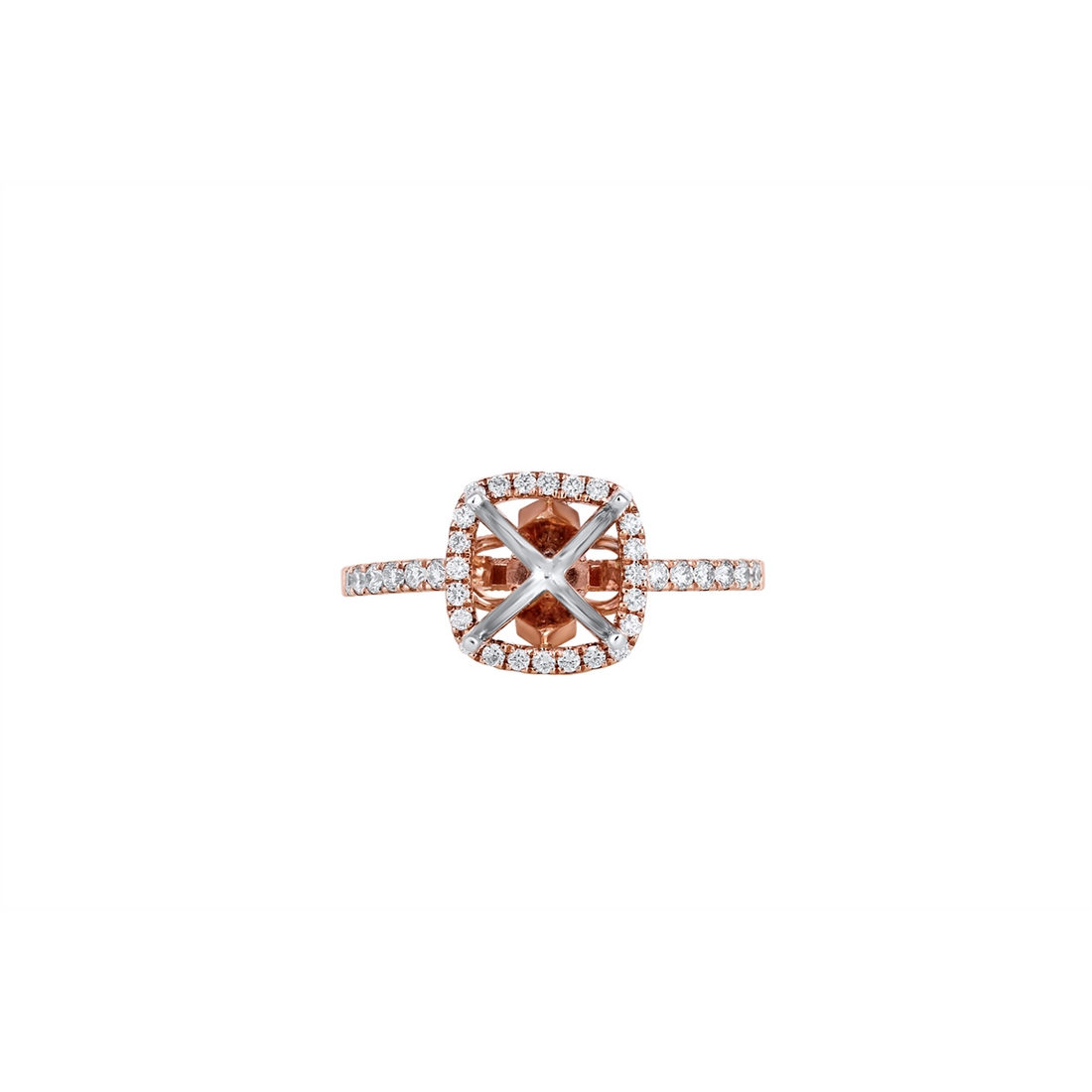 Natalie K. Engagement Rings in Rose Gold containing Diamond NK32738-14RW
