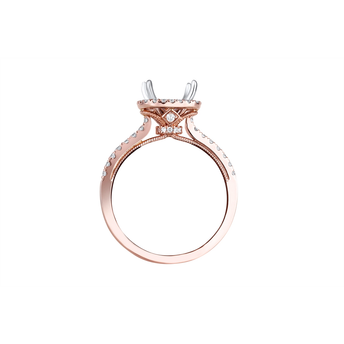 Natalie K. Engagement Rings in Rose Gold containing Diamond NK32738-14RW