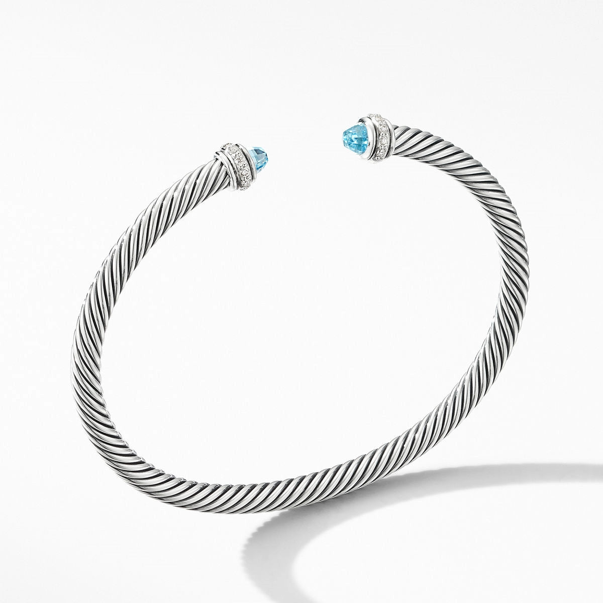 David Yurman Bracelets in Silver containing Blue topaz , Multi-gemstone, Diamond B14711DSSABTDIM