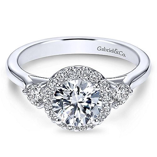 Gabriel & Co Engagement Rings in White Gold containing Diamond ER7482W44JJ-2CT