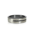 Todd Reed Rings in Platinum/Palladium containing Black diamond CUST-R211-7mm