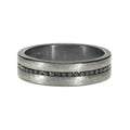 Todd Reed Rings in Platinum/Palladium containing Black diamond CUST-R211-7mm