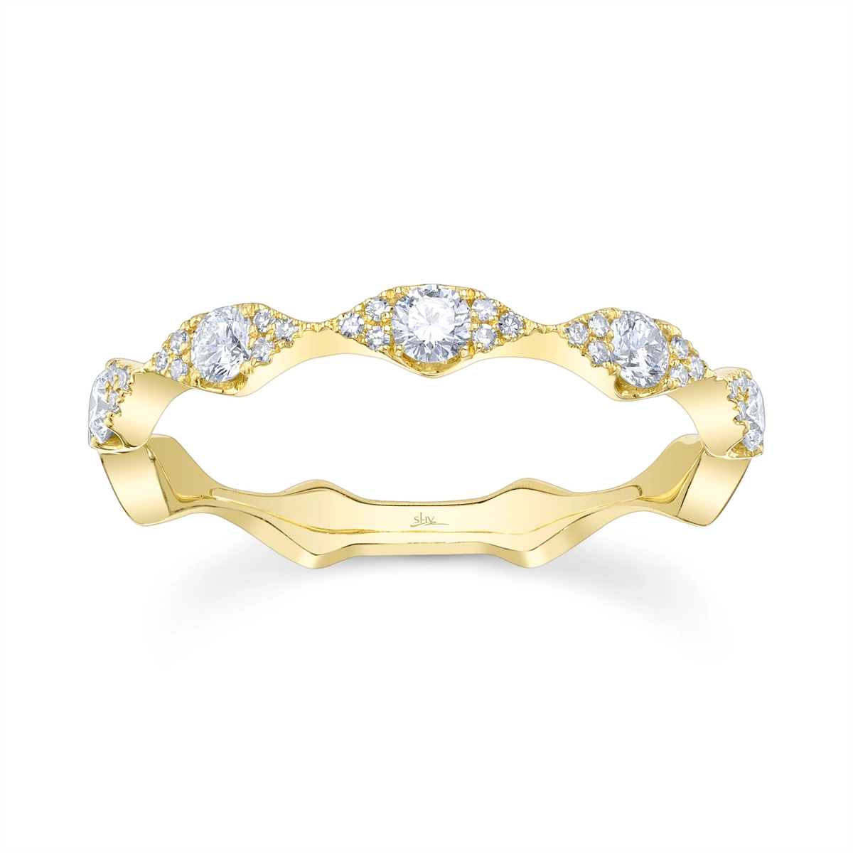 Wedding Bands Wedding Rings in Yellow Gold containing Diamond 390289