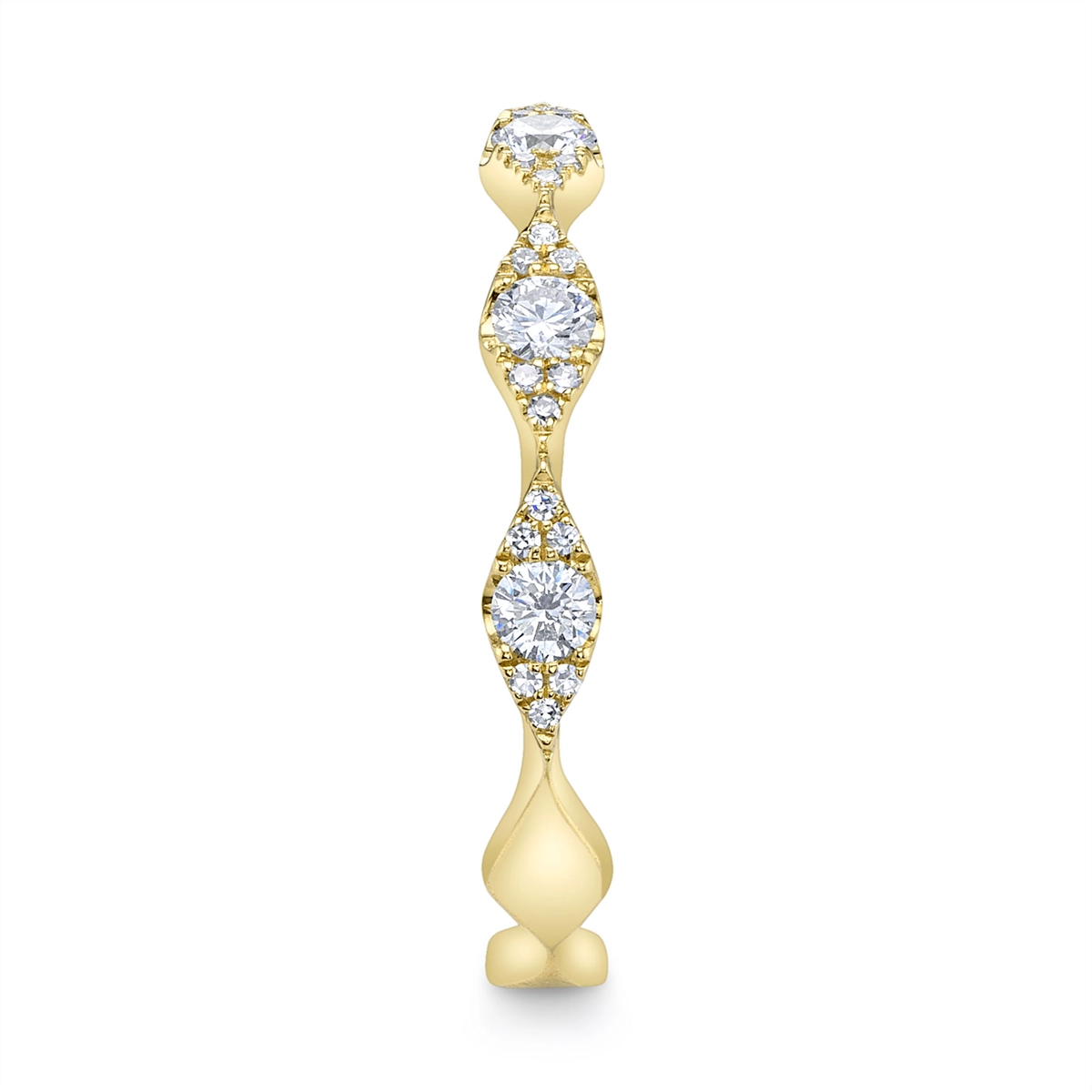 Wedding Bands Wedding Rings in Yellow Gold containing Diamond 390289