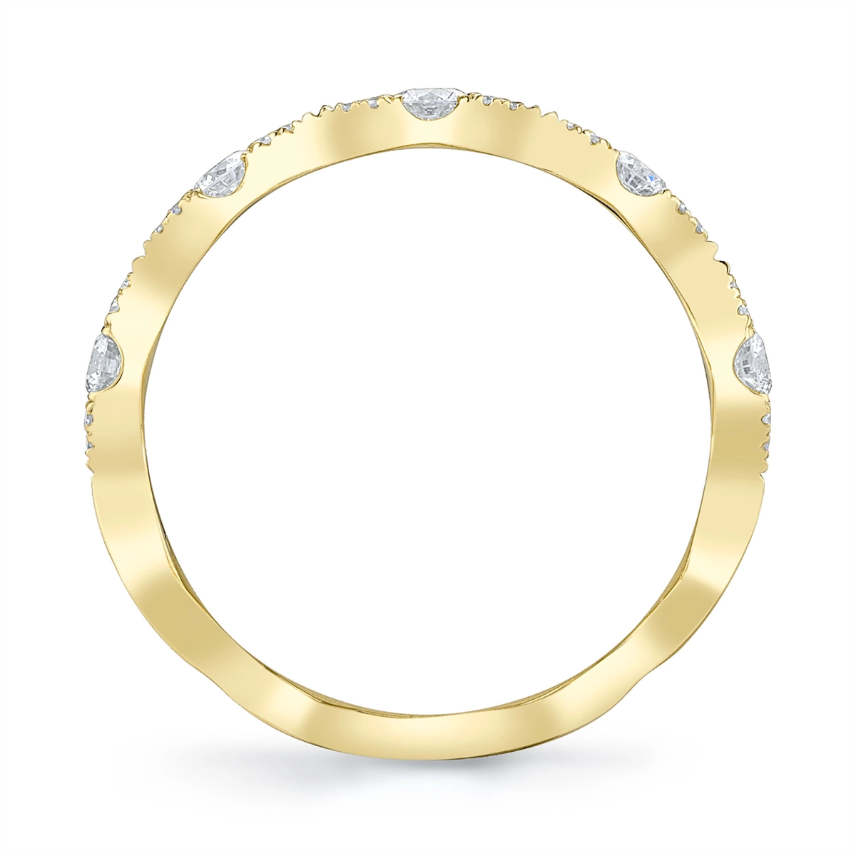 Wedding Bands Wedding Rings in Yellow Gold containing Diamond 390289