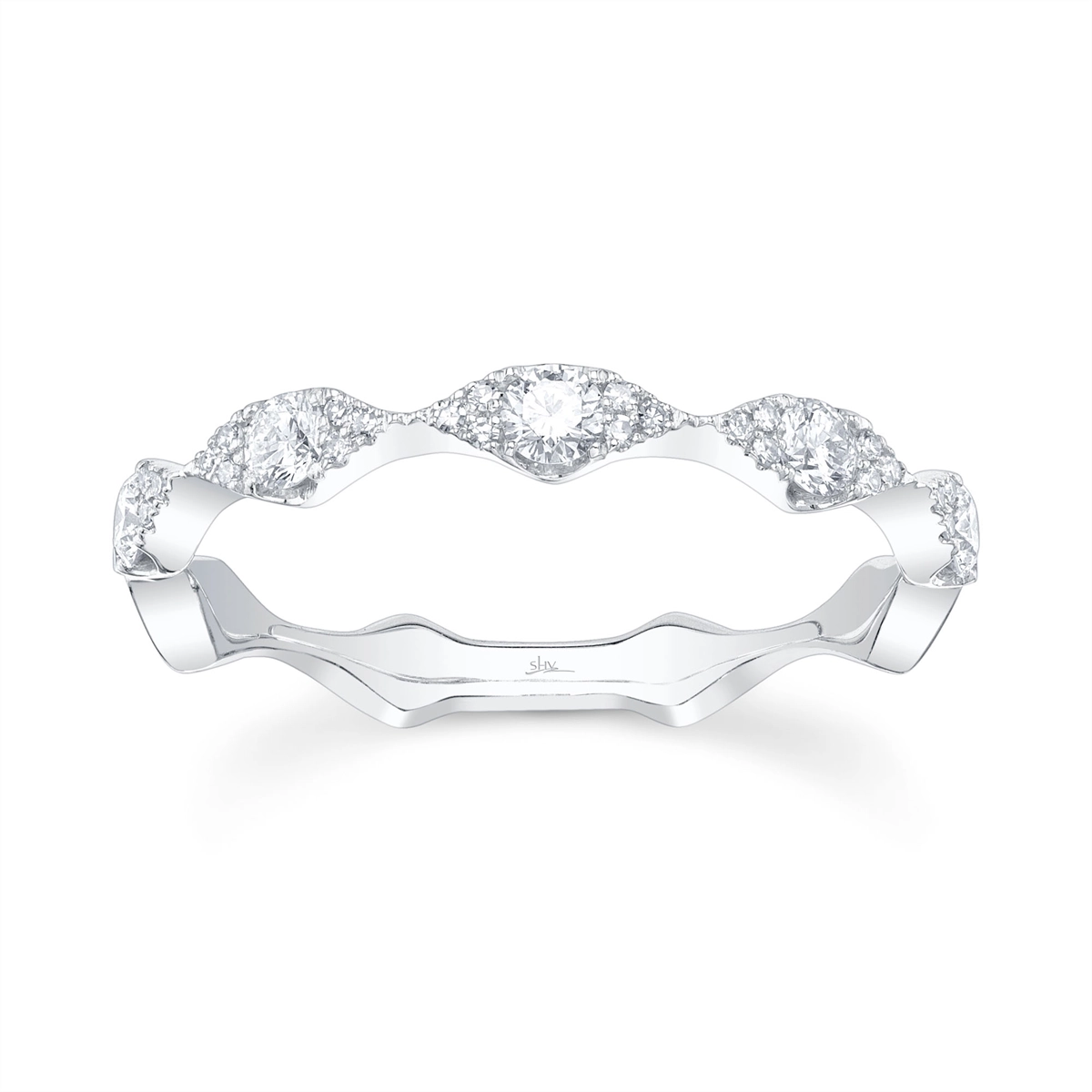 Wedding Bands Rings in White Gold containing Diamond 390290